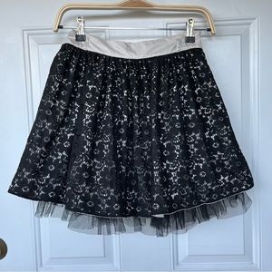 •Deux par Deux• Girls Black Lace Skirt - Size 10